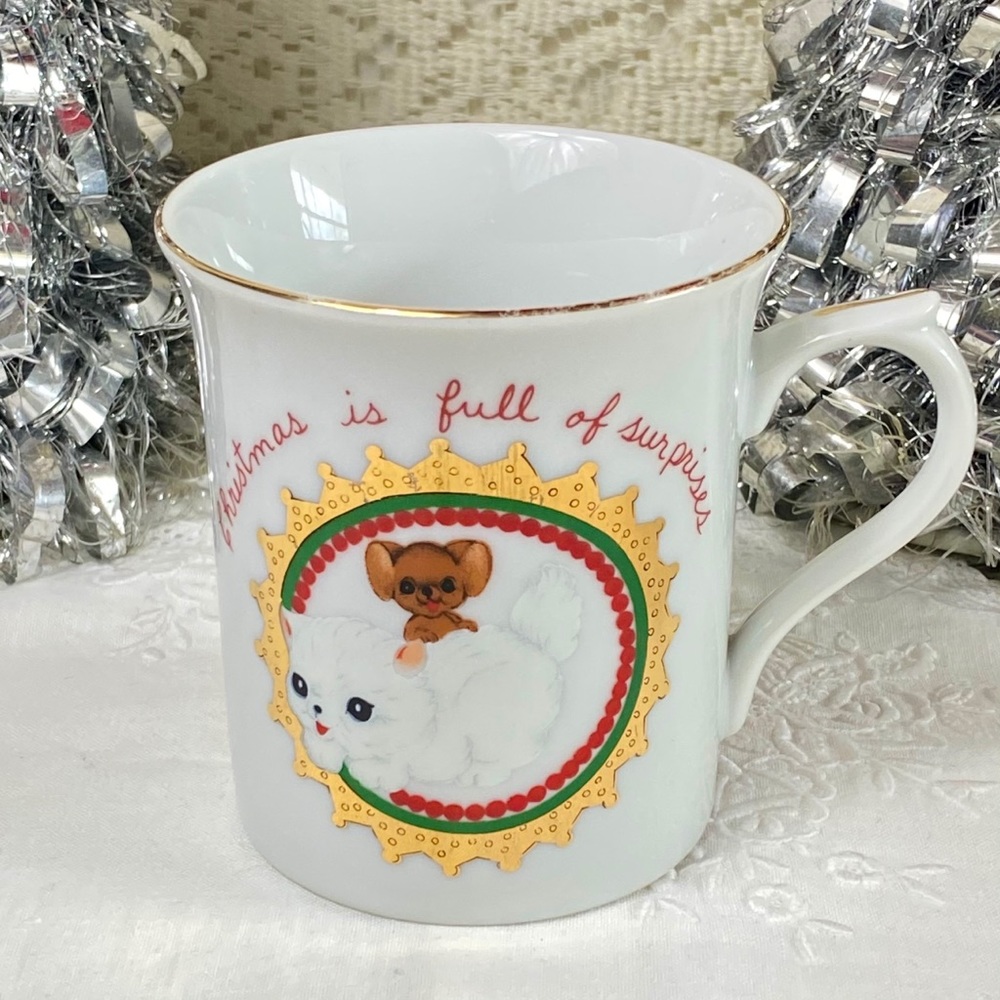 Vintage George Good Porcelain Christmas Mug